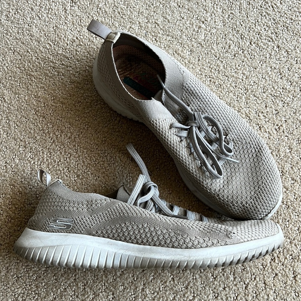 Sketchers Grey Slip-Ons